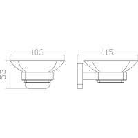 8733 Мильниця CAPRI, скло, хром (1 сорт) Аква Родос фото 1