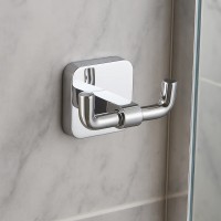 8743 Гачок подвійний CAPRI, хром (1 сорт) Аква Родос фото 2