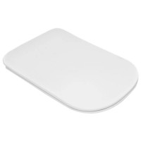 5191 01 Tribeca Кришка для унітазу SLIM quick-fix, soft-close, петлі хром, білий (1 сорт) Kerasan фото 3