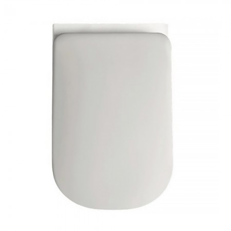 5191 01 Tribeca Кришка для унітазу SLIM quick-fix, soft-close, петлі хром, білий (1 сорт) Kerasan