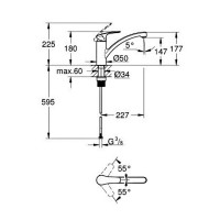 30506000 Eurosmart Змішувач для кухні (1 сорт) Grohe фото 1