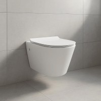 8320020 TOPIC Унітаз підвісний без обідка + супертонка кришка soft close (2уп) (1 сорт) Primera фото 3