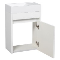 15453 Вінтаж )Тумба підвісна з раковиною-40 mini, білий глянець (1 сорт) Аква Родос фото 1