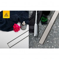 CH 950 KN 1 Душовий канал 950 мм з матовою решіткою Класік та Під плитку, нержавіюча сталь, горизонт MCH фото 2