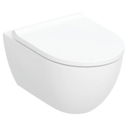 502.774.00.1 Acanto Комплект підвісного унітазу, закрита форма, TurboFlush, із кришкою Duroplast, So Geberit