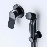 F40H85A22 X-Joy, гігієнічний набір для прихованого монтажу зі змішувачем для душу, чорний мат (1 сор AM.PM фото 3