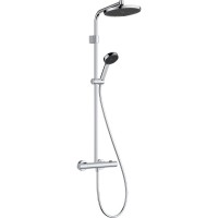 28078000 HG Activera S Душова система Showerpipe 240 1jet EcoSmart з Ecostat Fine Varia, хром (1 сор HANSGROHE