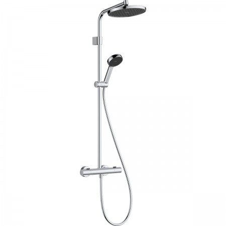 28078000 HG Activera S Душова система Showerpipe 240 1jet EcoSmart з Ecostat Fine Varia, хром (1 сор HANSGROHE
