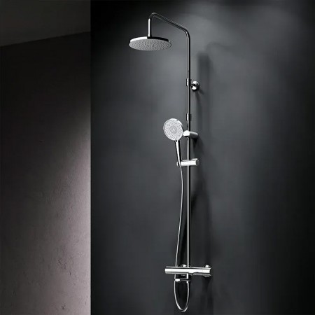 F0785A500 X-Joy Душ.система: зм-ач д/ванни/душу з ТМС, душ.штанга,верхній душ 220мм, ручн душ,хром ( AM.PM