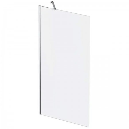 WU90BS-080-140CM   Gem шторка на борт ванни 80х140, фіксована, хром, стекло матове, з пристін. Скло  AM.PM