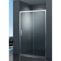 SDC1010 FRAME Душові двері в нішу розсувні - 100*190 - хром/прозоре скло (1 сорт) Primera