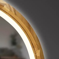 Freedom SLim LED дзеркало з підсвіткою,(аура,фронт,сендим)дуб натуральний, 550мм*850мм (1 сорт) Luxury Wood фото 3