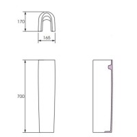 K08-269-PT DECO П'єдестал (1 сорт) CERSANIT-С Україна фото 1