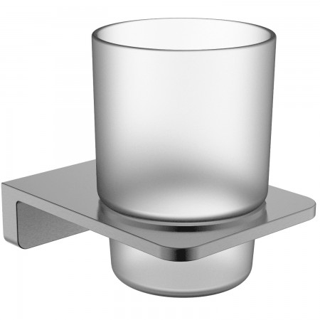 4030120 DO IT Склянка з тримачем, колір brushed gun metal (1 сорт) Devit