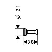 42137990 AXM Montreux Гачок, polished gold optic (1 сорт) Axor фото 1