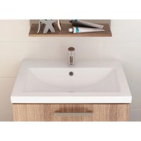 K32-015 COMO Умивальник меблевий 70 з отвором для змішувача, з переливом, білий гялнець (картон) (1  CERSANIT-С Україна фото 2