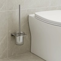 4030170 DO IT Щітка для унітазу + тримач кольору brushed gun metal та склянка з матового скла (1 сор Devit фото 1