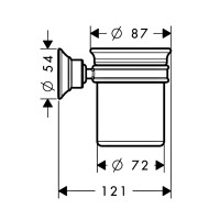 42134990 AXM Montreux Склянка, polished gold optic (1 сорт) Axor фото 1