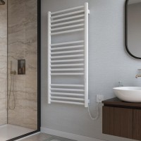 6.1.0404.06.WM Рушникосушка ел. HF Derby 1170х530 білий мат, в комплекті з прих.підкл (1 сорт) Hygge Family фото 5