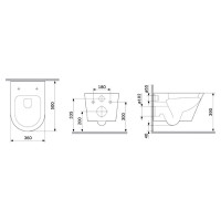 CNA1901SC Flash Aquaspin підвісний унітаз з сидінням мікроліфт (1 сорт) AM.PM фото 2