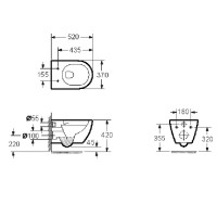 3320147 PROJECT NEW Унітаз підвісний з кришкою soft-close, білий глянець (1 сорт) Primera фото 1