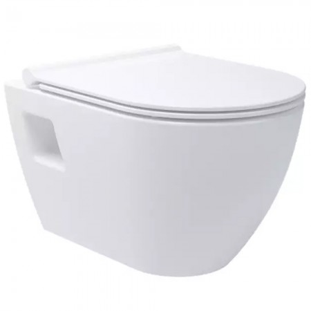 3320147 PROJECT NEW Унітаз підвісний з кришкою soft-close, білий глянець (1 сорт) Primera