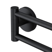 A85A32622  X-Joy Подвійна вішалка-вертушка для рушників чорний (1 сорт) AM.PM фото 2