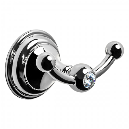 2122232A CLASSIC Гачок подвійний, хром, Swarovski (1 сорт) Langberger