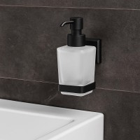 7531 BLACK LEONARDO Дозатор д/рідкого мила, чорний матовий (1 сорт) Аква Родос фото 3