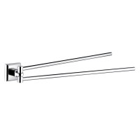 6758 LEONARDO Тримач рушників-40, подвійний (1 сорт) Аква Родос