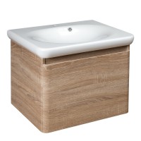 0020120WO FLY Тумба 60 з раковиною, колір дуба (2пак) NEW (1 сорт) Devit фото 1