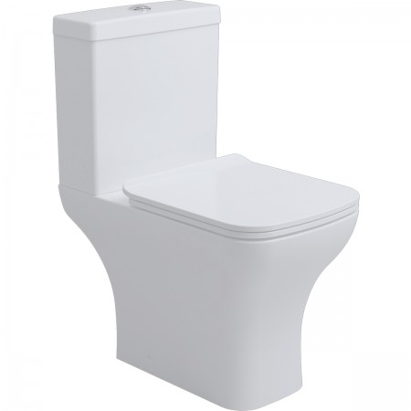 3590020 BASIC Компакт обідковий з кришкою soft-close, білий глянець (1 сорт) Primera