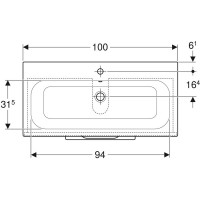 501.247.00.1 Selnova Square Комплект меблів для ванної кімнати: тумба під раковину 100см з 2-ма шухл Geberit фото 4