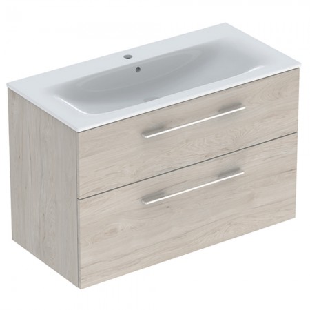 501.247.00.1 Selnova Square Комплект меблів для ванної кімнати: тумба під раковину 100см з 2-ма шухл Geberit