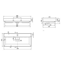 7446 Sharp Раковина-100 см, біла (1 сорт) Аква Родос фото 1