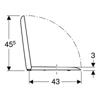 500.837.01.1 Сидіння з кришкою для унітаза Geberit iCon Square, дюропласт, з мікроліфтом (soft-close Geberit фото 3