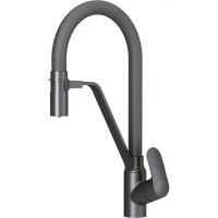 F8007822 Like, змішувач для кухні з каналом для питної води і гнучким виливом, чорний (1 сорт) AM.PM