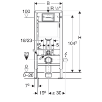 458.103.00.1 DuofixBasic Комплект (2в1) інсталяції д/унітазу (1 сорт) Geberit промо фото 2