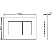 9240403 TECEnow панель змиву пластик, чорна (1 сорт) Tece фото 2