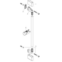 26505000 HG Unica Душова штанга 65 см, хром (1 сорт) HANSGROHE фото 2