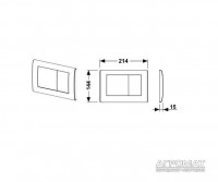 9240320 Панель змиву метал TECEplanus Нержавіюча сталь Сатин (1 сорт) Tece