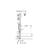 111.153.00.3+111.839.00.2 Duofix інсталяція для підвісного унітазу в комплекті з кріпленням (2 уп) ( Geberit промо фото 1