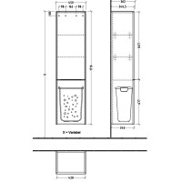 C59302VR SUBWAY 3.0  Шафа, 1710х400, Графіт (1 сорт) VILLEROY  BOCH фото 3