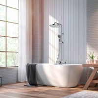 L10402 030 ELIOS Душова система з термостатом з виливом, верхнім душем 250mm та ручним душем зі шлан Bossini фото 1