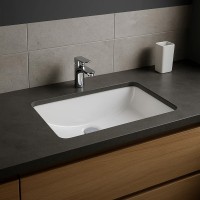 OC143AWHA CLEO Раковина під стільницю прямокутна 51см (1 сорт) RAK Ceramics фото 3