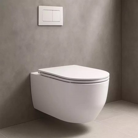 3030140 ART 3.0 Підвісний безобідковий унітаз без кришки, білий глянець (1 сорт) Devit