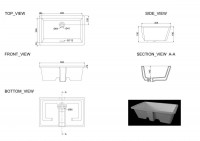 1611132 QUADRA Раковина під стільницю 550х355х190 (1 сорт) Devit фото 1