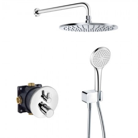388320545 Zenta SL 250 Душова система з термостатом, хром (1 сорт) Kludi