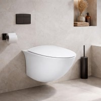 SENWC1446AWHA+SENSC3901WH RAK SENSATION Унітаз підвісний безобідковий з кришкою, білий 52см (1 сорт) RAK Ceramics фото 4