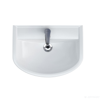 K667-025 ARTECO Умивальник меблевий 60 з отвором для змішувача, з переливом, білий глянець (картон)  MITO фото 1